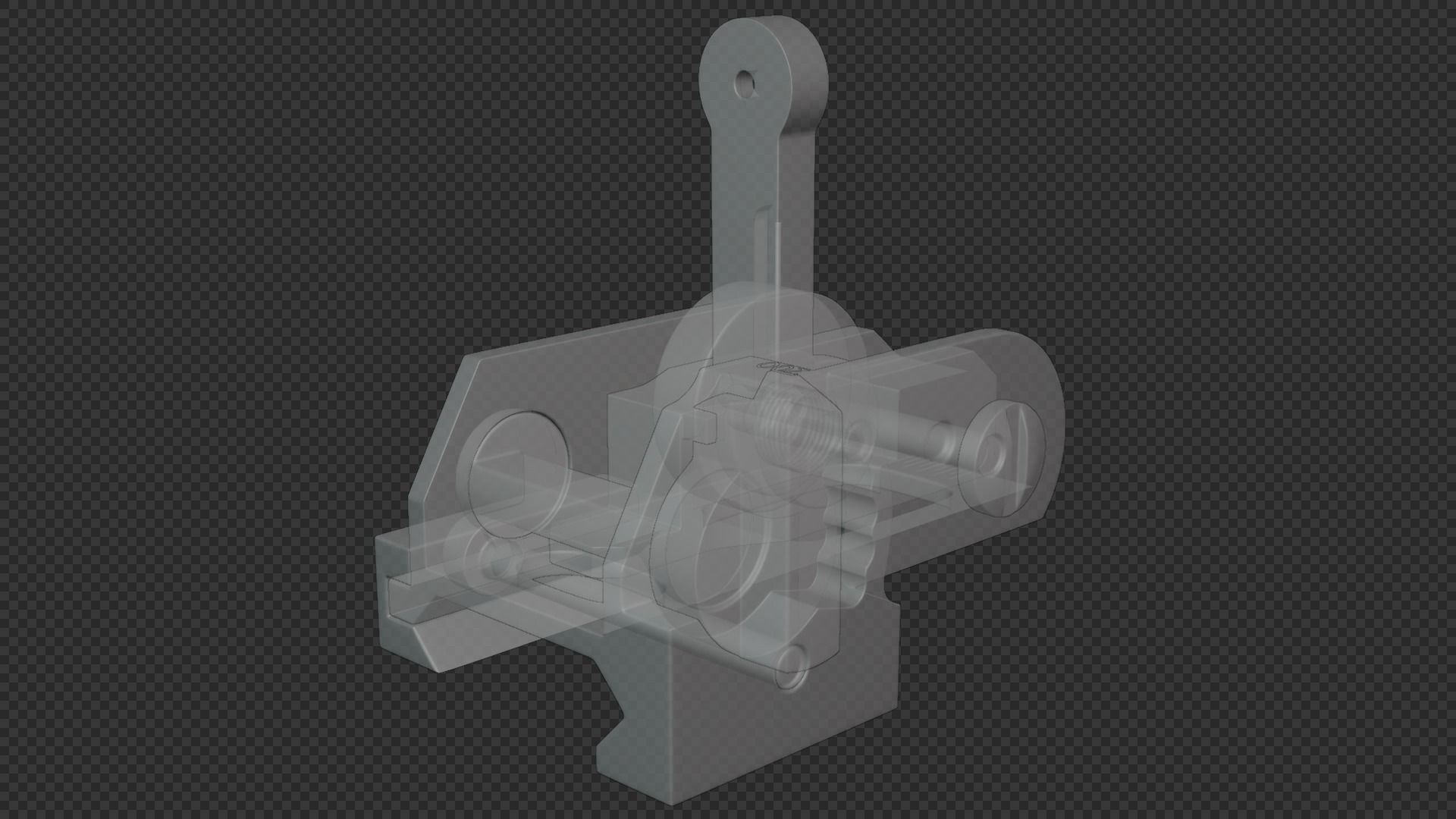 MATECH AR-15 USGI Rear Sight Low-poly 3D model_8