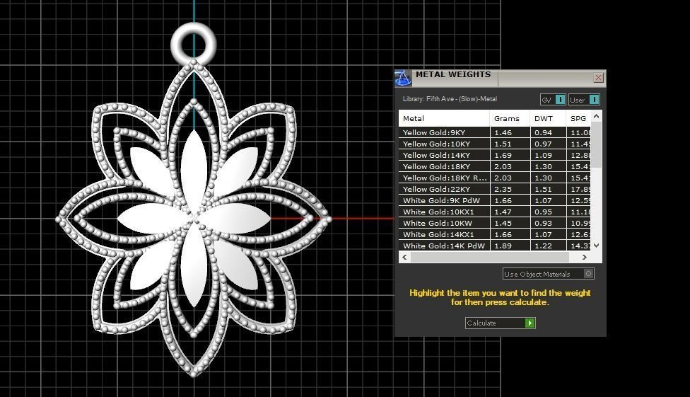 Pendant 501 3D print model_9