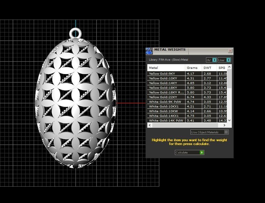 Pendant 497 3D print model_9