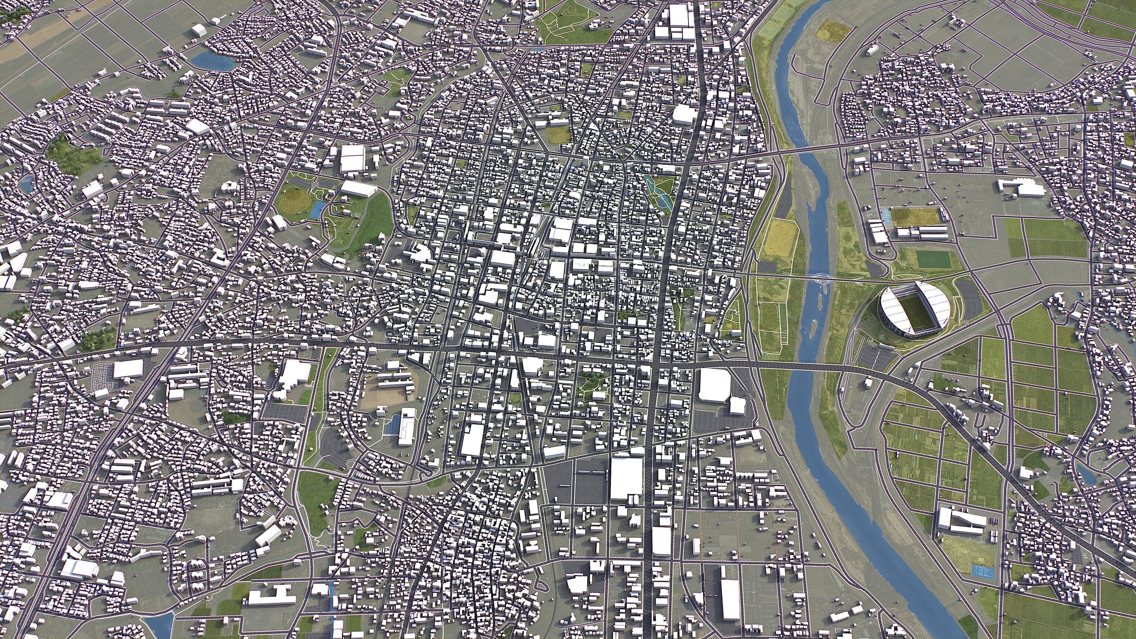 Toyota - 3D City Model Low-poly 3D model_1