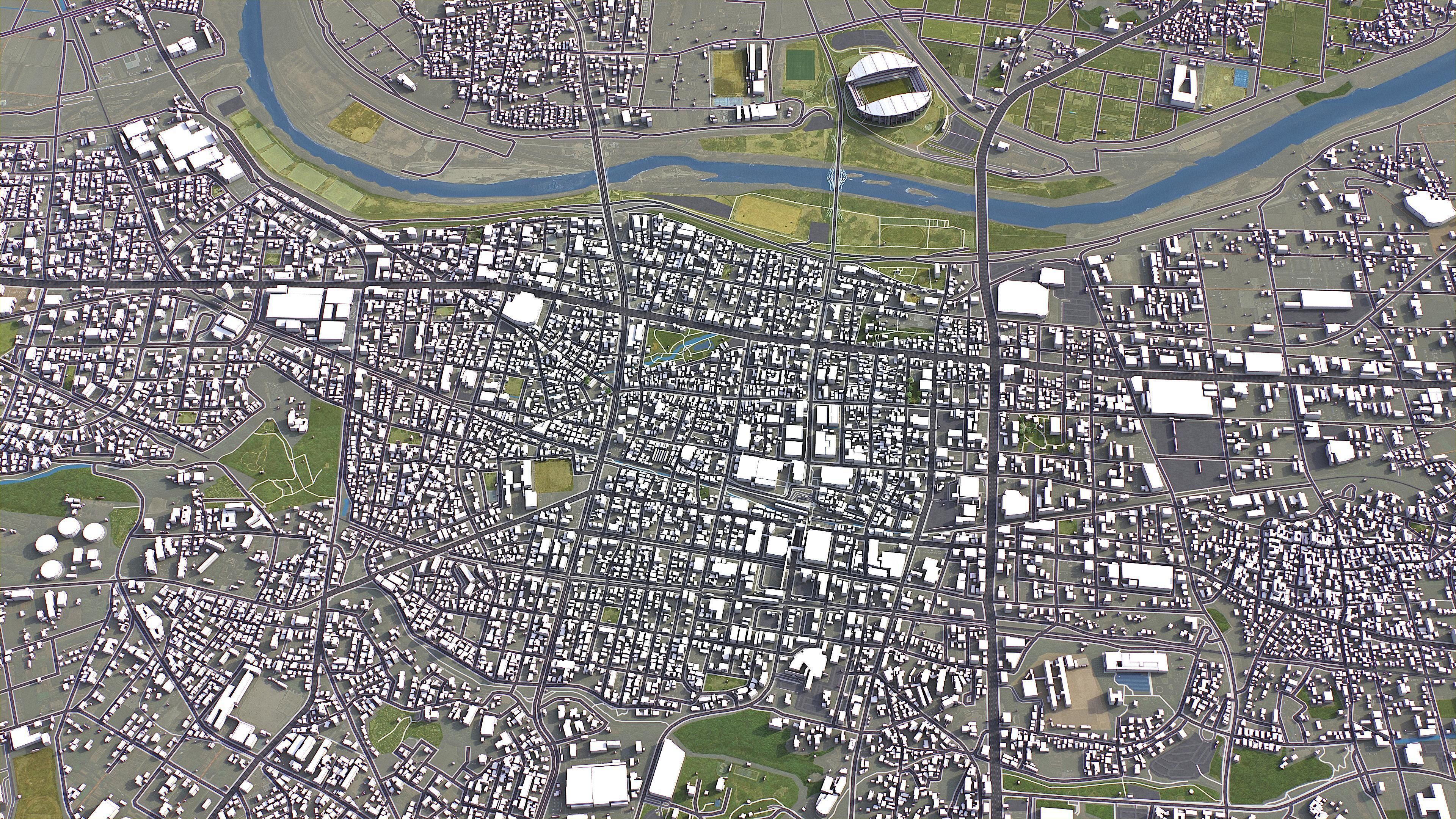 Toyota - 3D City Model Low-poly 3D model_2