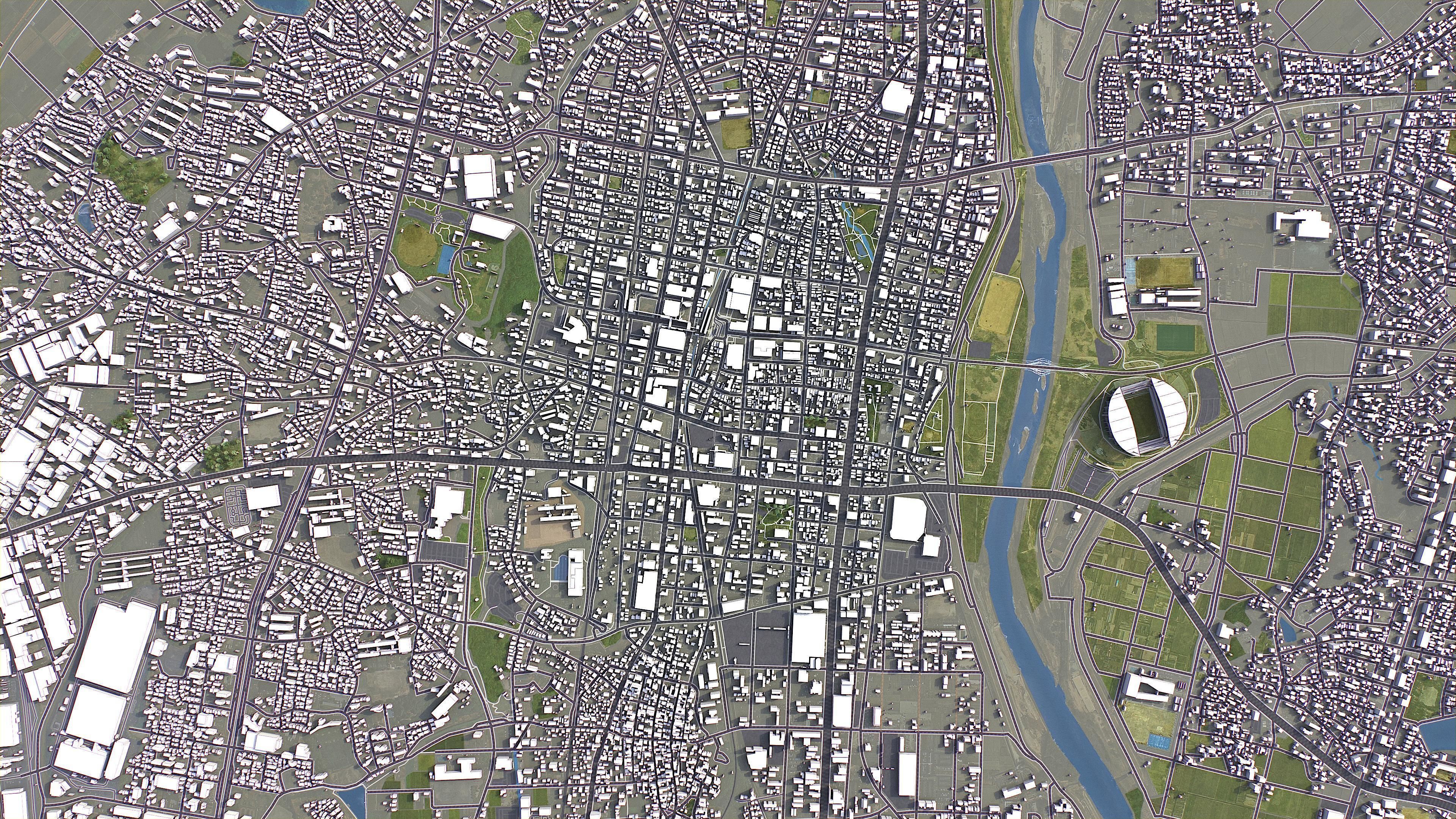 Toyota - 3D City Model Low-poly 3D model_5