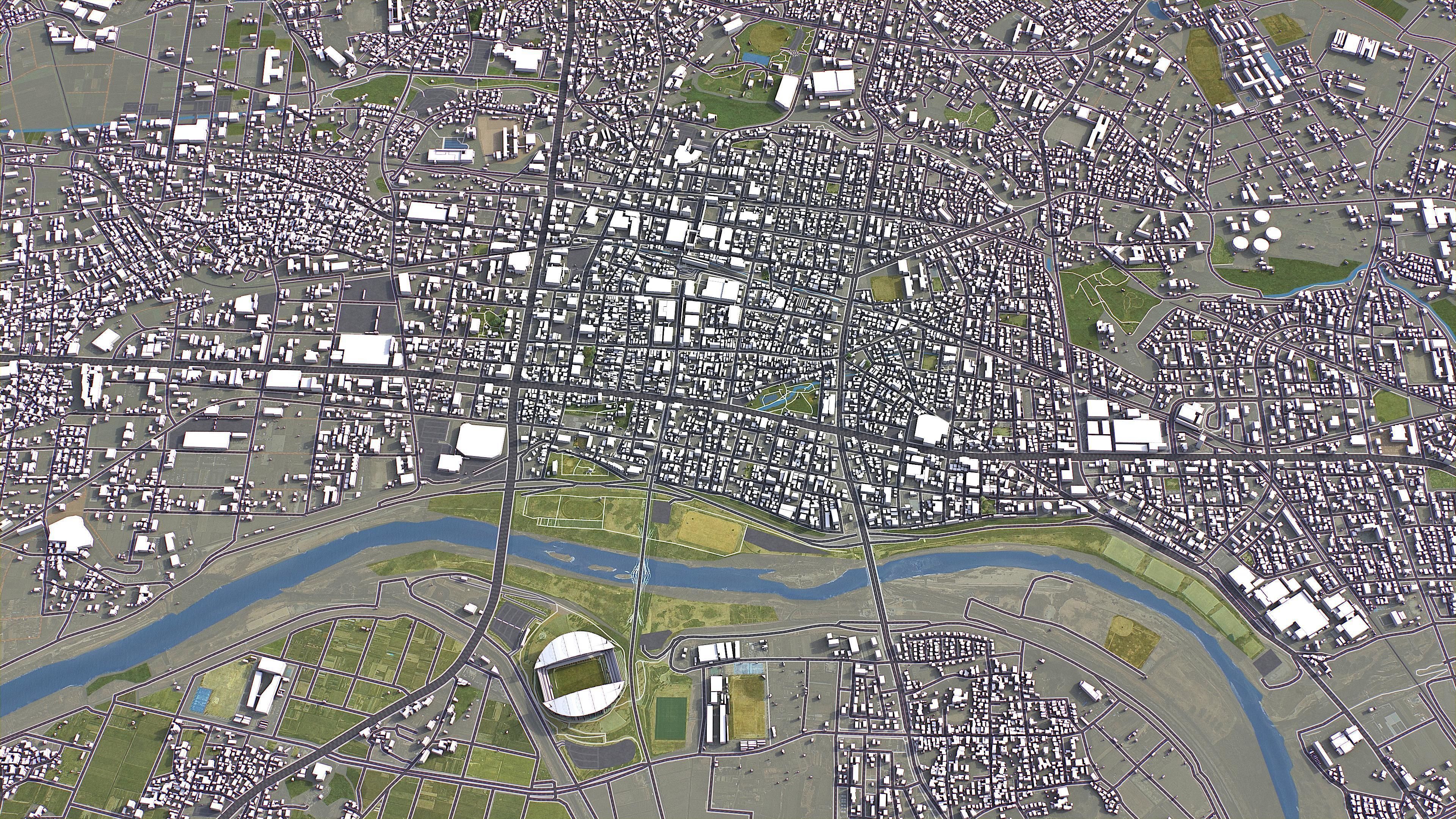 Toyota - 3D City Model Low-poly 3D model_4