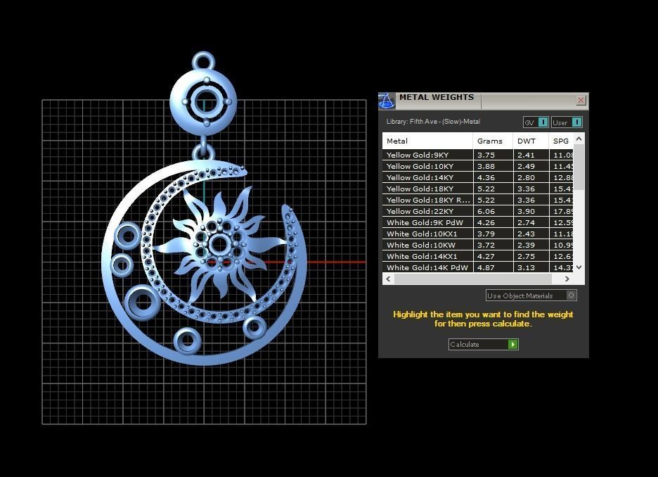 Pendant 488 3D print model_9