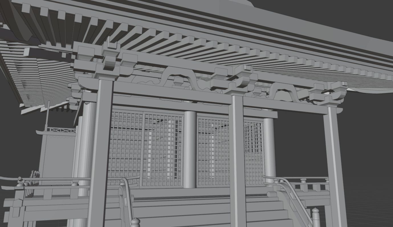 Kasuga shrine in Japan 3D model_5