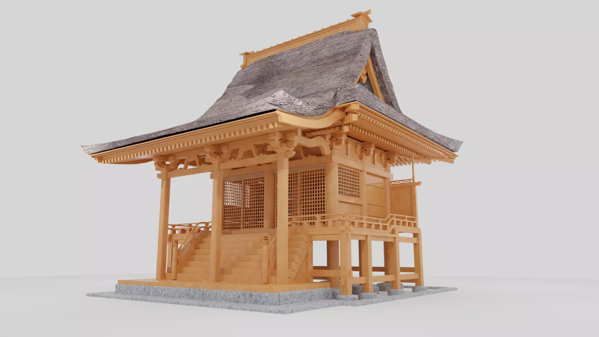 Kasuga shrine in Japan 3D model_0