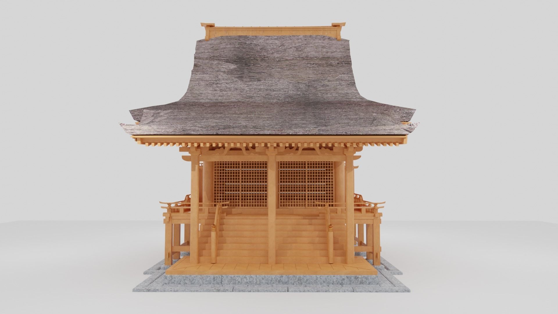 Kasuga shrine in Japan 3D model_1
