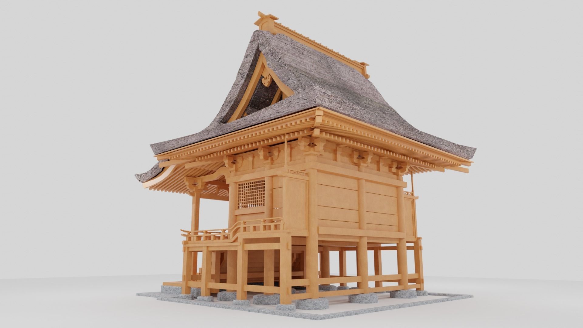 Kasuga shrine in Japan 3D model_2