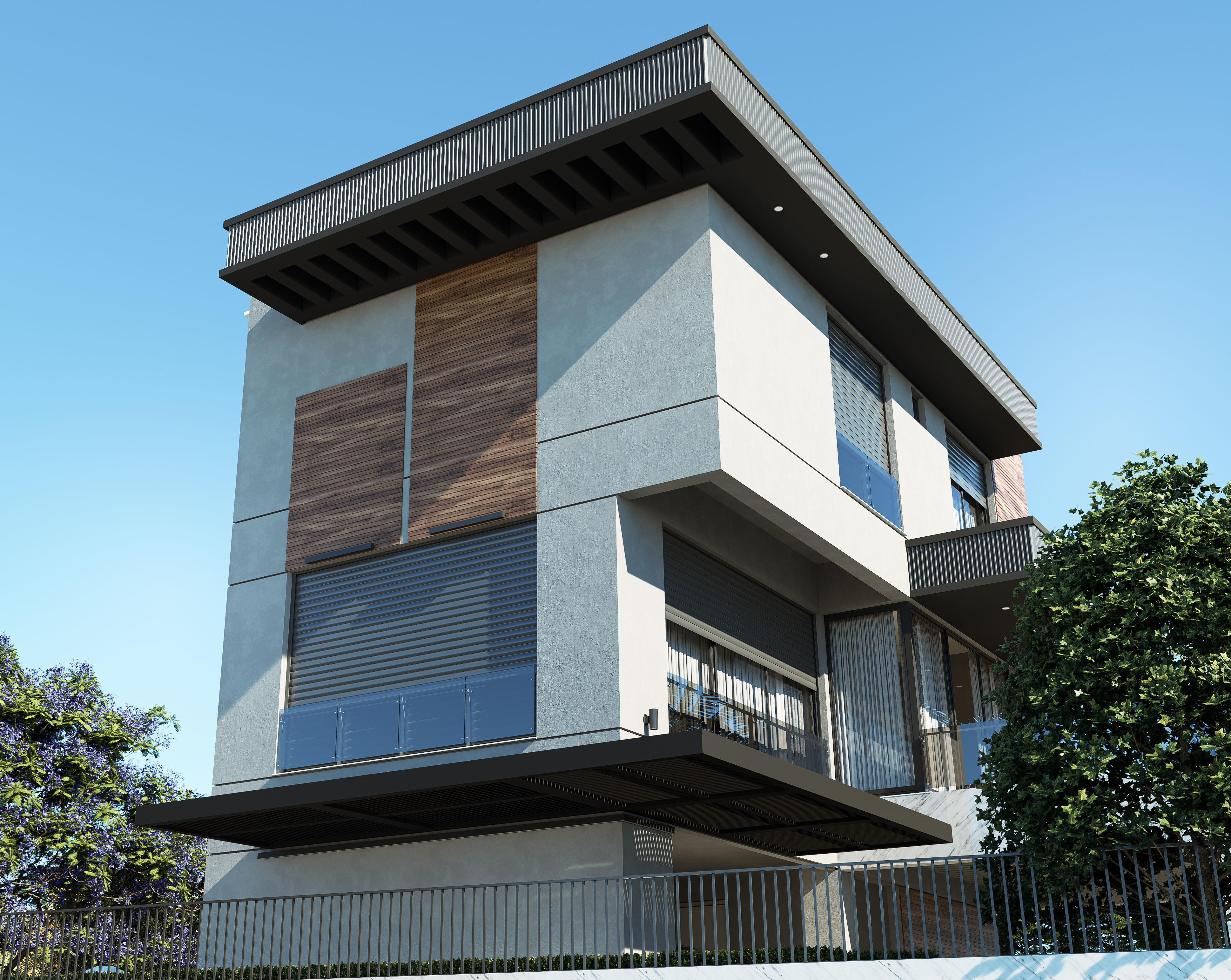 Modern Villa project 4  3D model_4