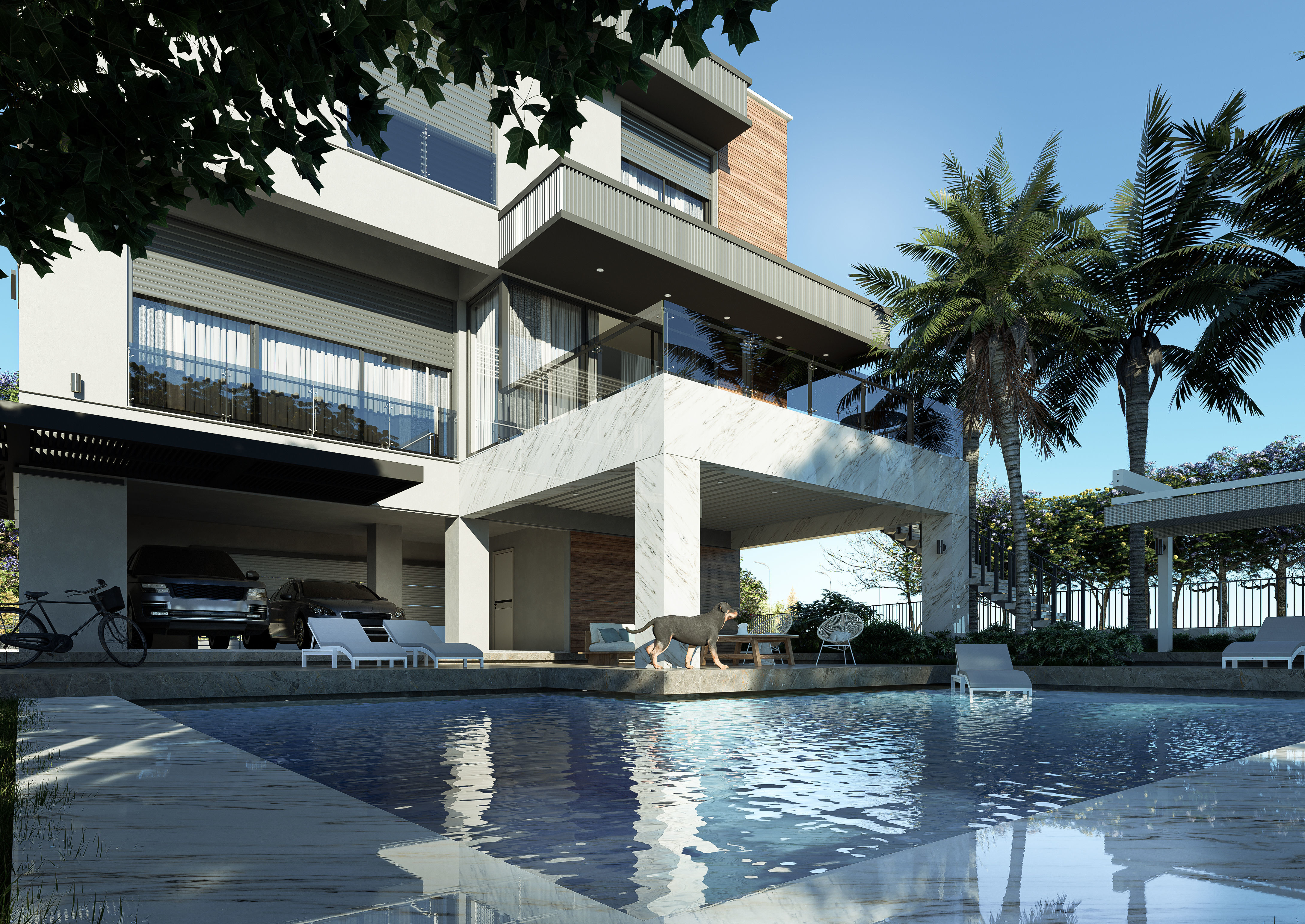Modern Villa project 4  3D model_3