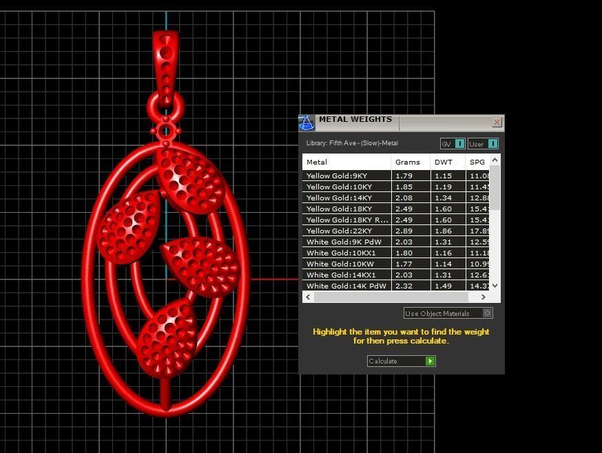 Pendant 464 3D print model_8