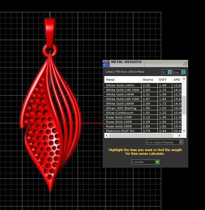 Pendant 462 3D print model_11