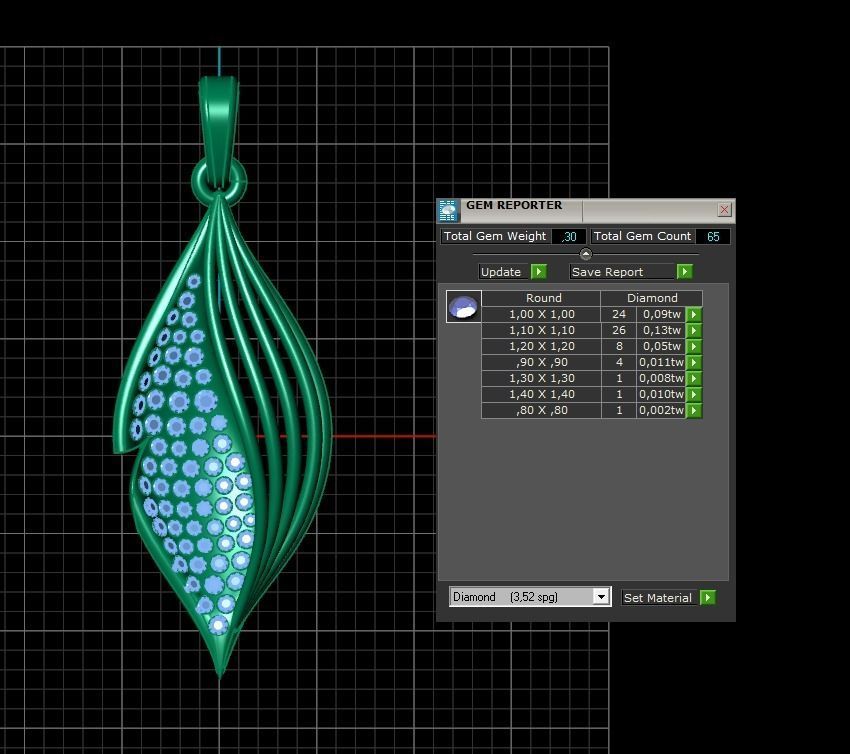 Pendant 462 3D print model_9