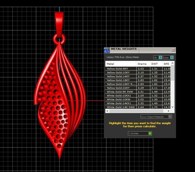 Pendant 462 3D print model_10