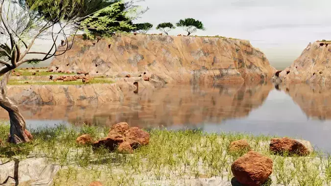 lake mountain high day