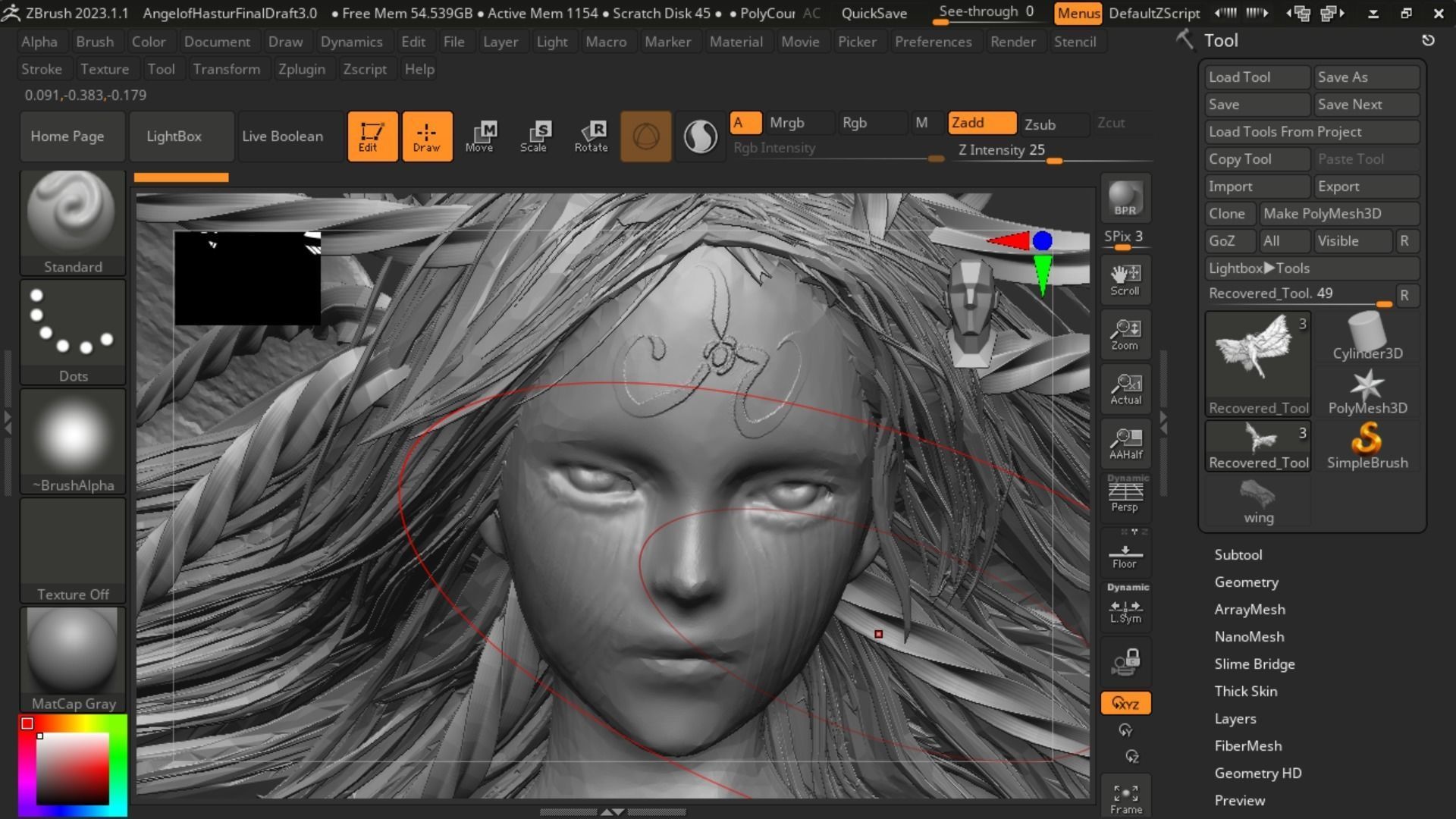 Angel of Hastur 3D print model_1