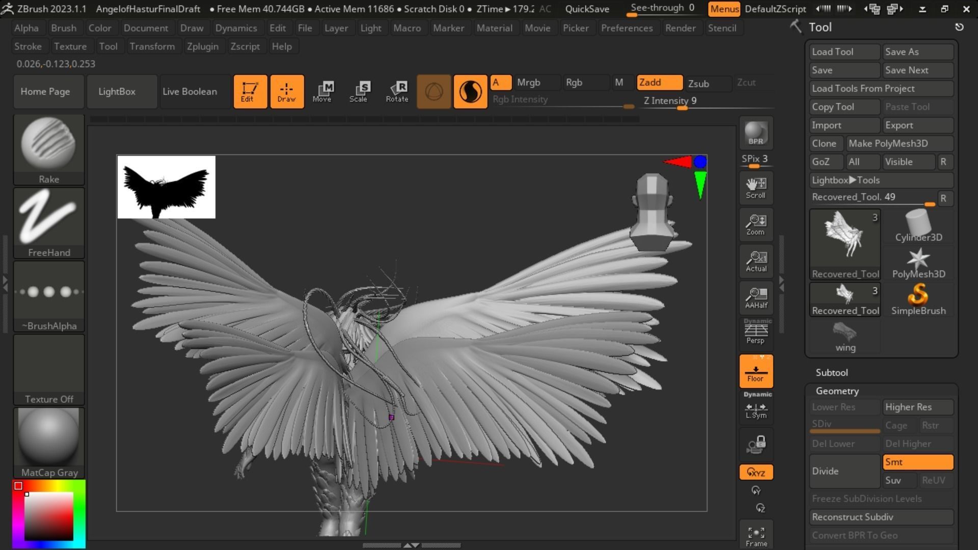 Angel of Hastur 3D print model_4