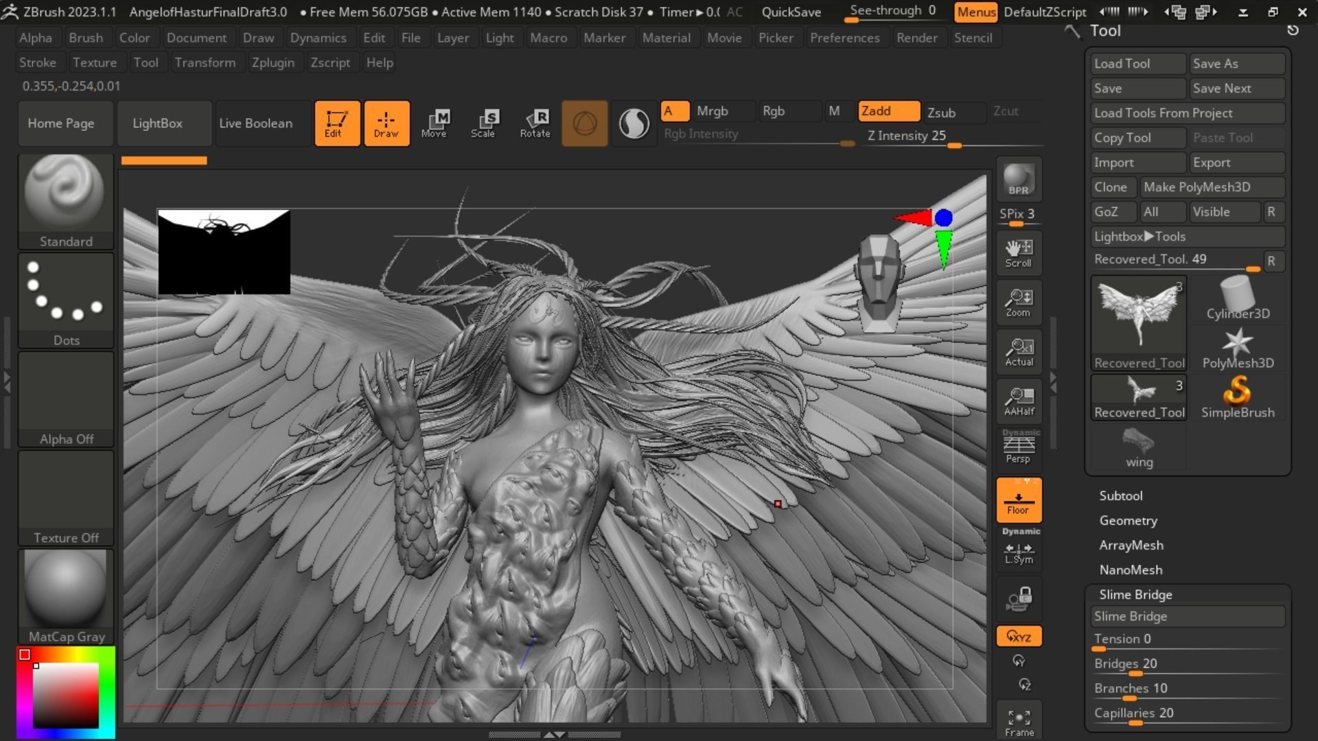 Angel of Hastur 3D print model_5