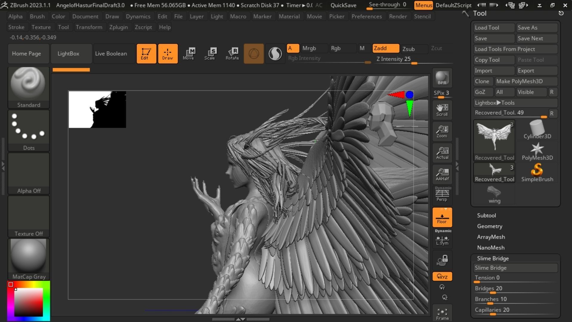 Angel of Hastur 3D print model_6