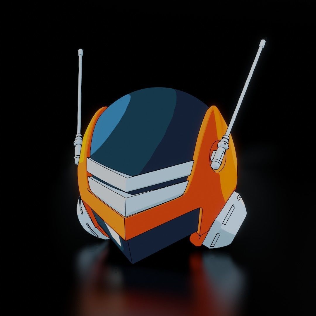 Great Saiyaman Helmet 3D print model_6