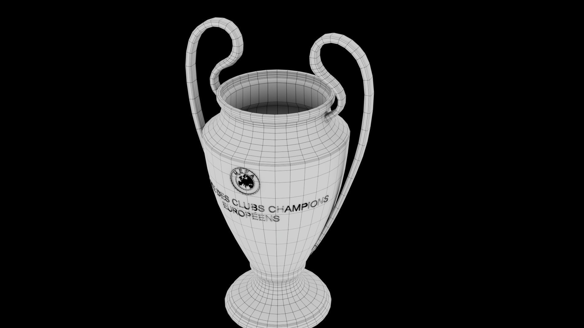 UEFA Champions League-UCL Trophy 3D model_6