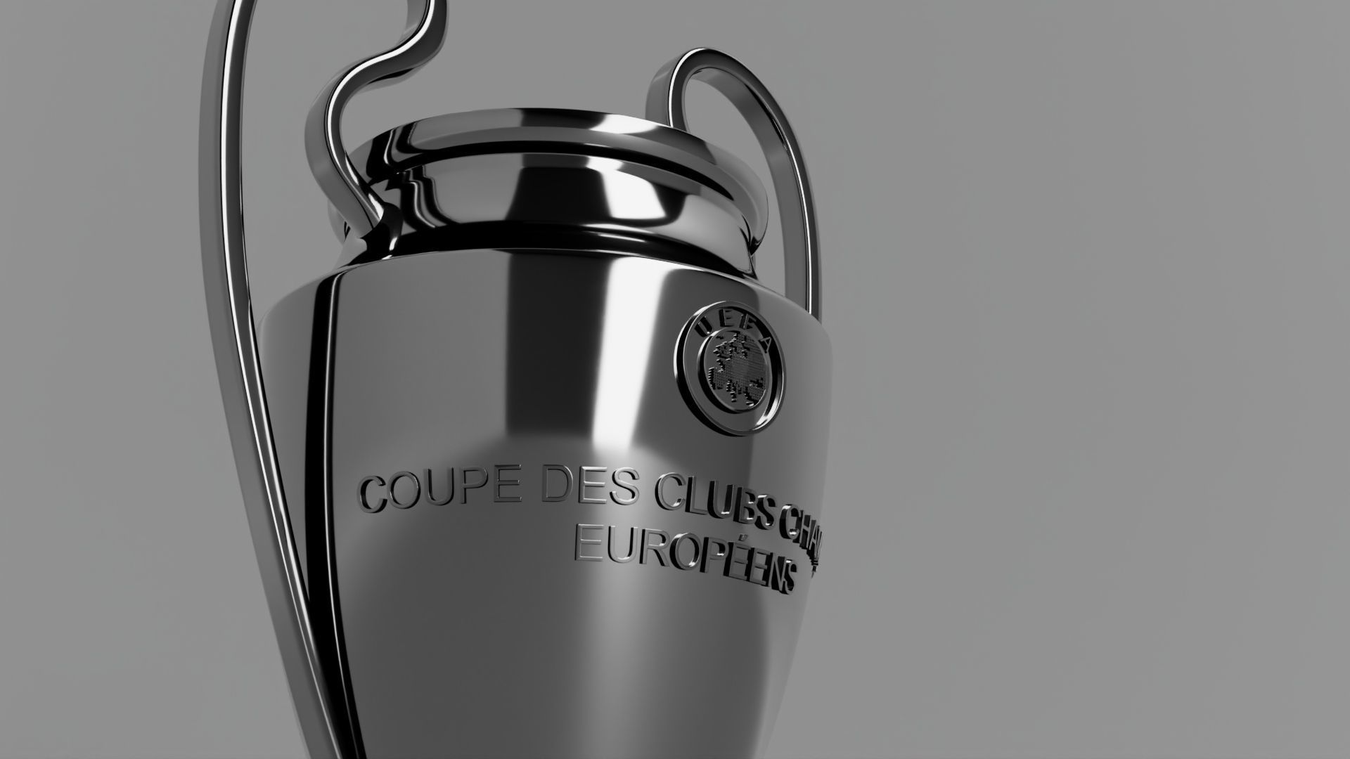 UEFA Champions League-UCL Trophy 3D model_3