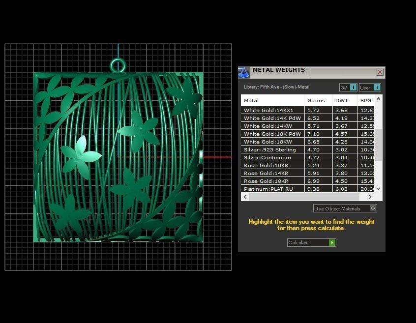 Pendant 442 3D print model_10