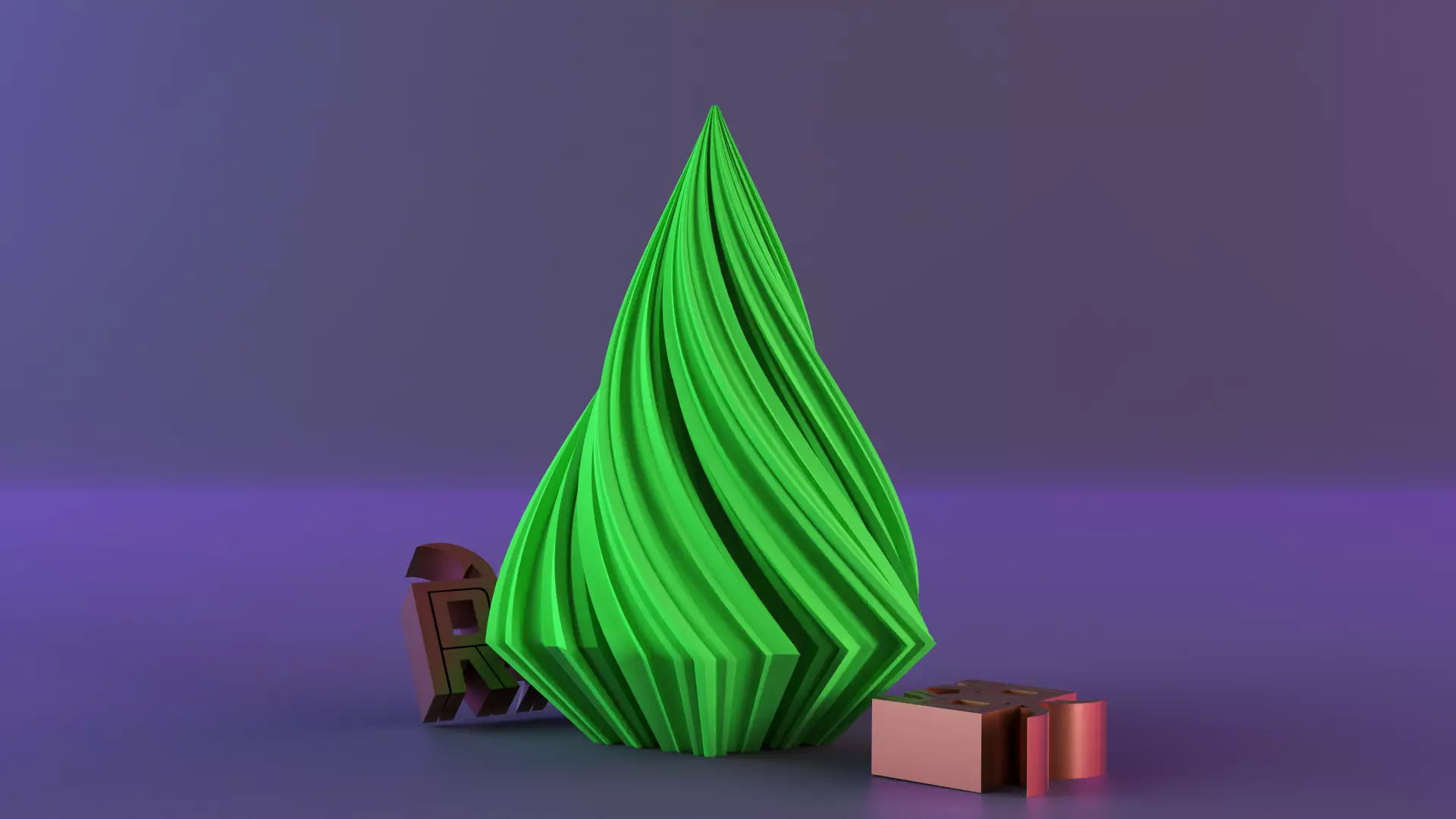 Christmas Tree Candle  3D print model_0