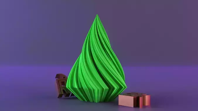 Christmas Tree Candle  3D print model