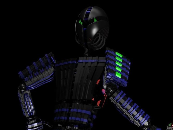 Star Wars Robot Jedi RIGGED 3D model_7