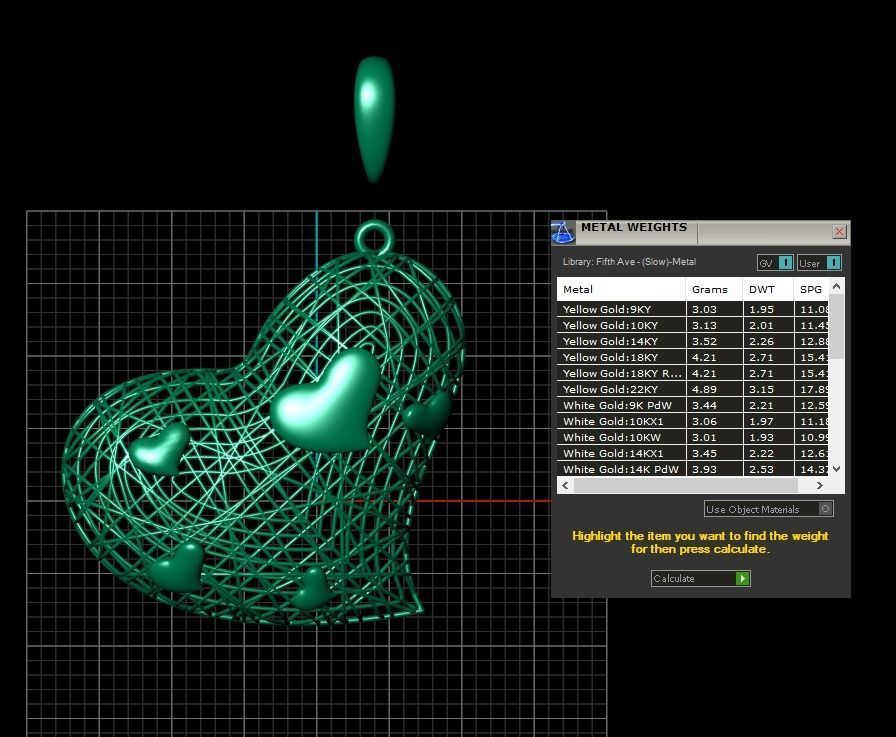 Pendant 433 3D print model_9