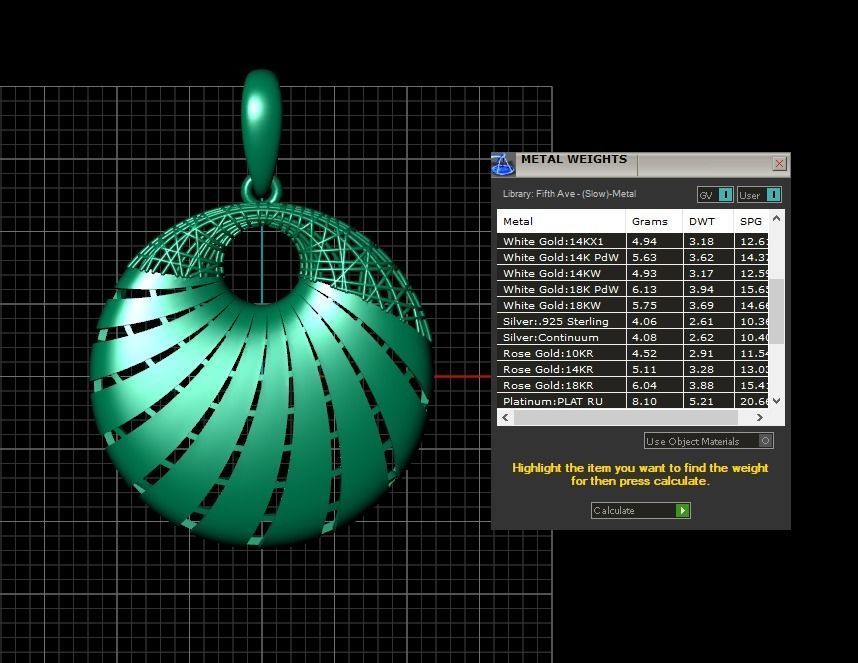 Pendant 432 3D print model_10