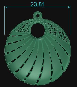 Pendant 432 3D print model_6