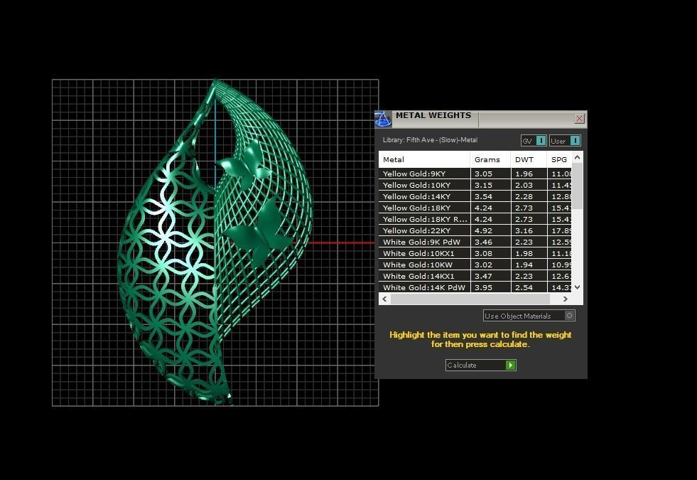 Pendant 473 3D print model_9