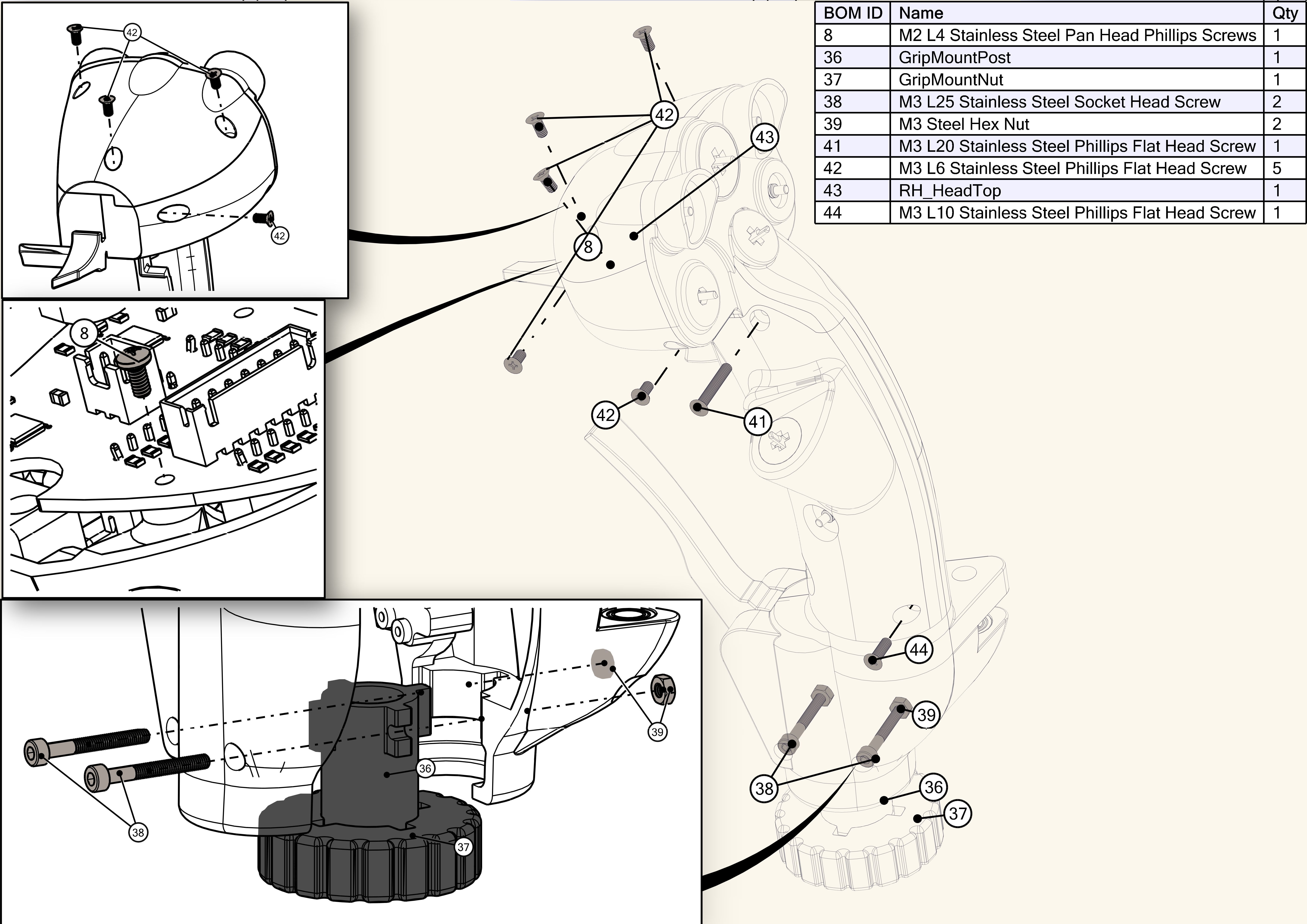 Flanker style stick 3D print model_16