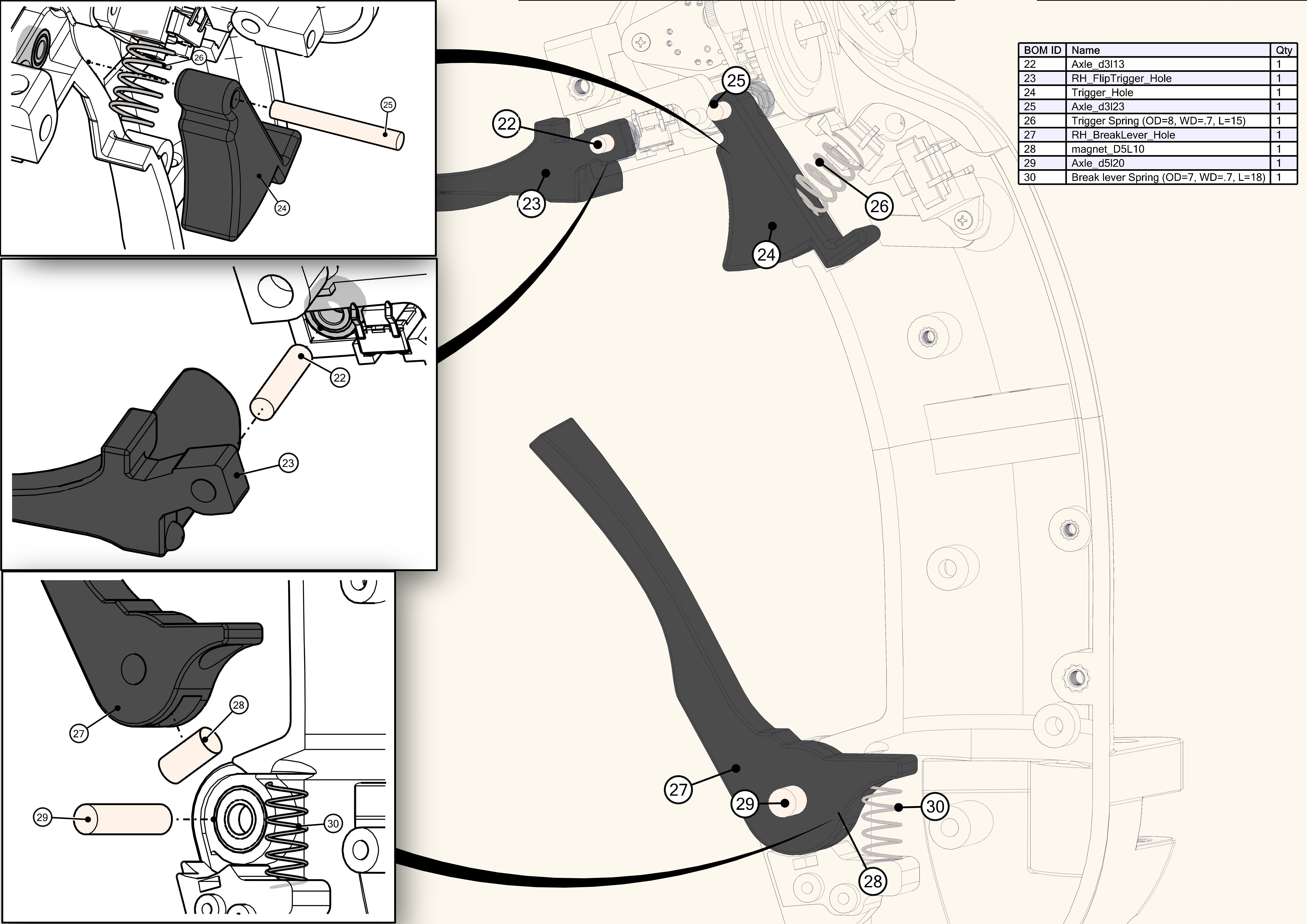 Flanker style stick 3D print model_12