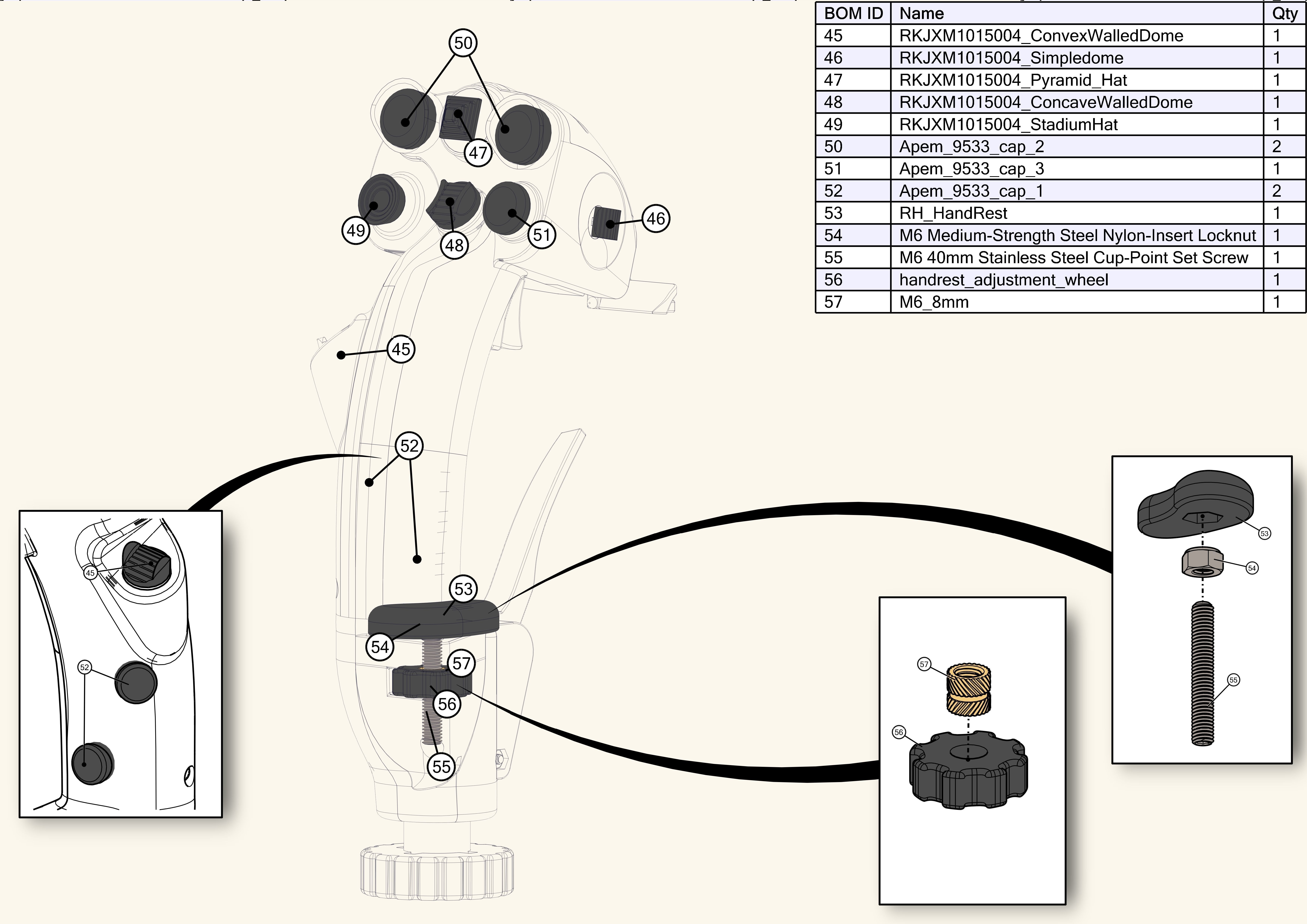 Flanker style stick 3D print model_17