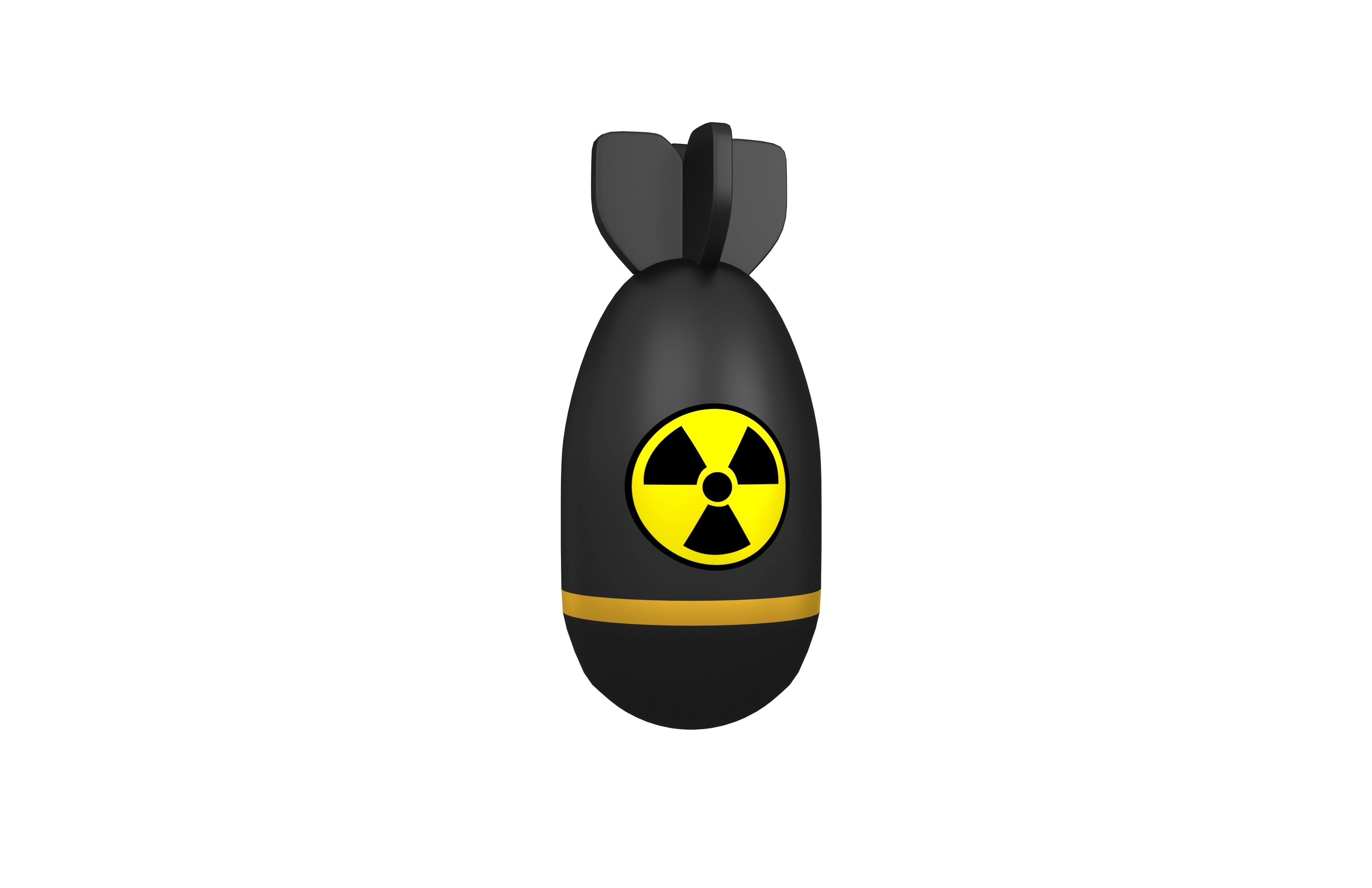Nuclear Bomb v1 004 Low-poly 3D model_3