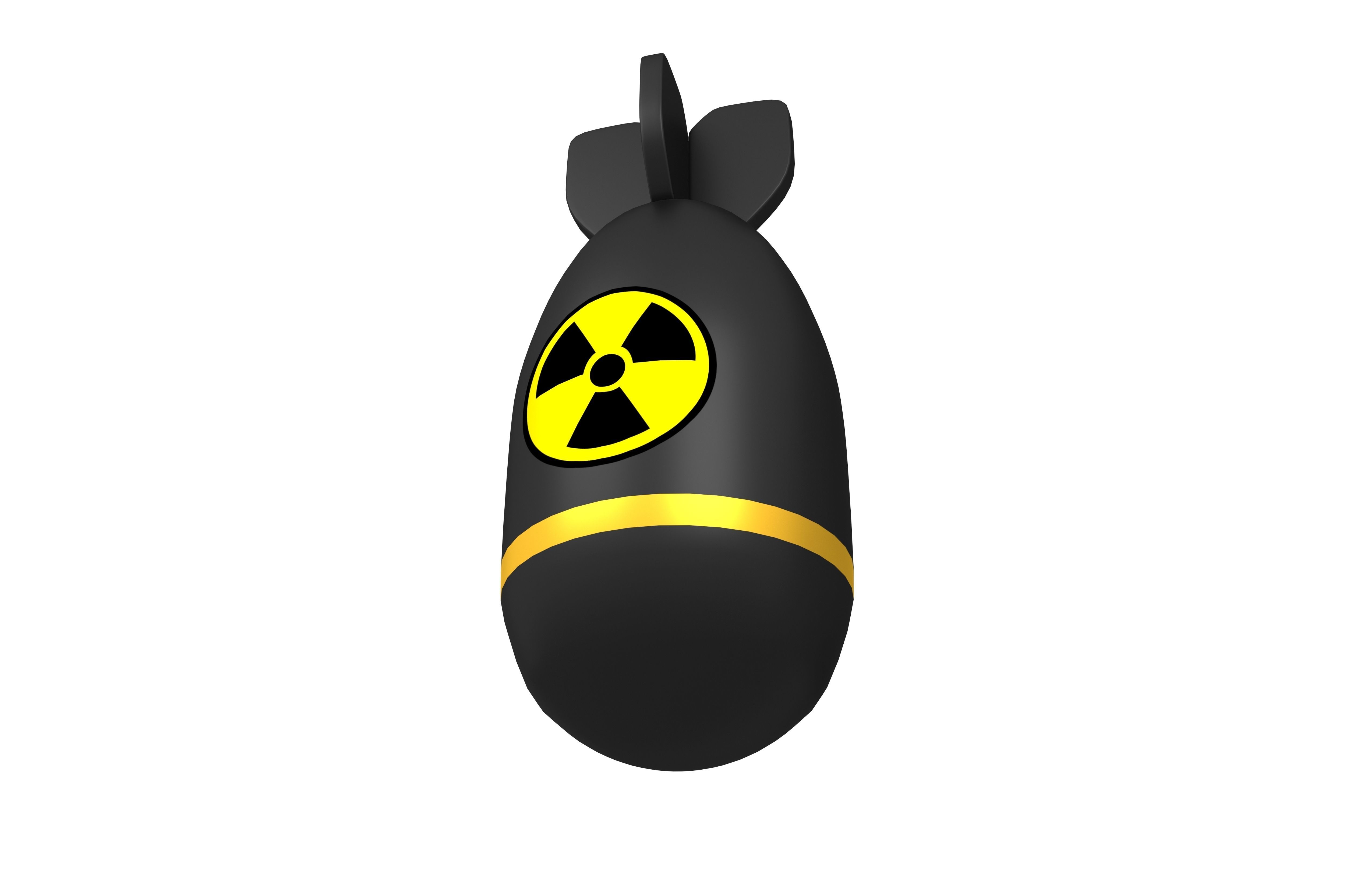 Nuclear Bomb v1 004 Low-poly 3D model_1