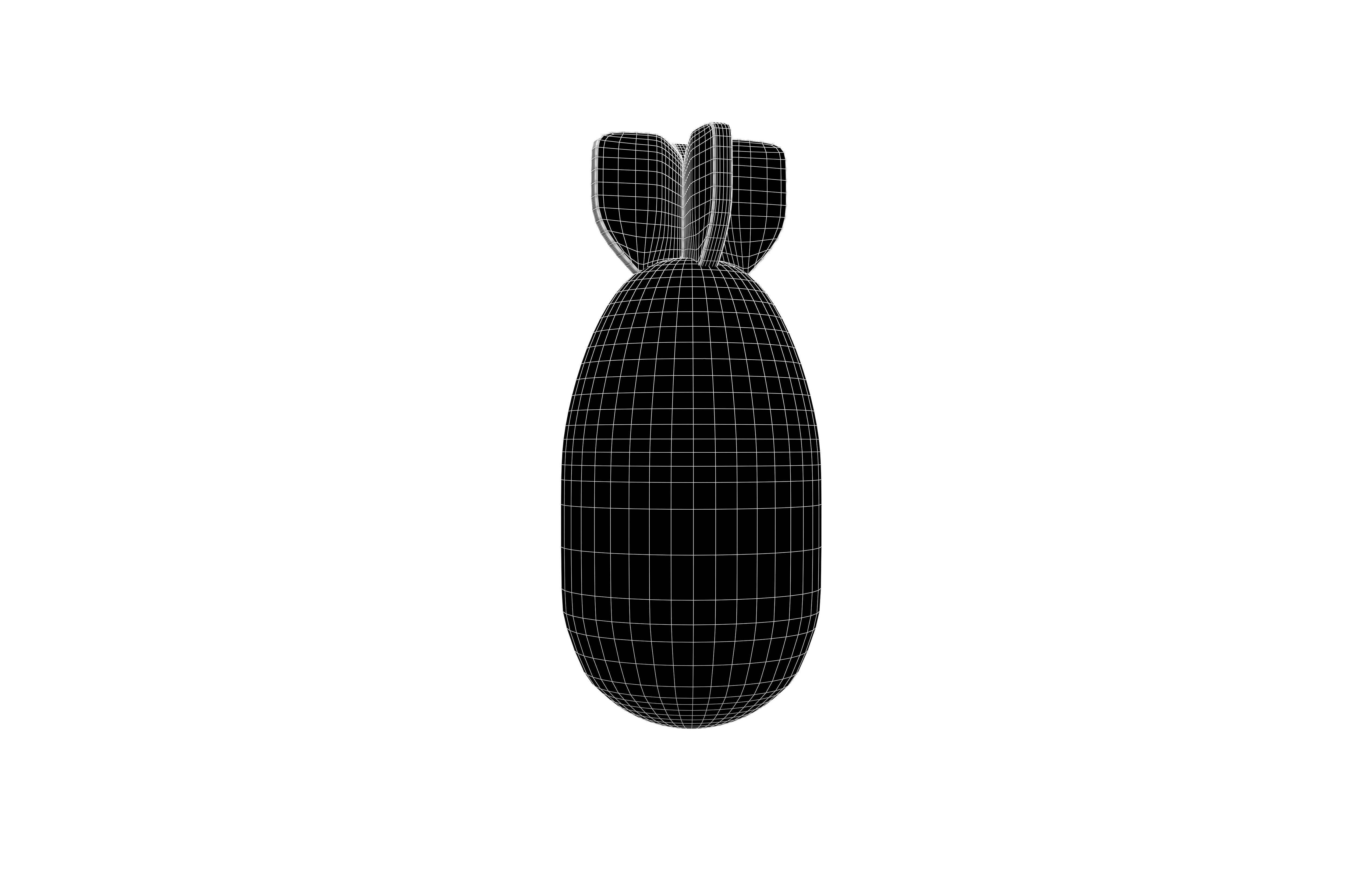Nuclear Bomb v1 005 Low-poly 3D model_5