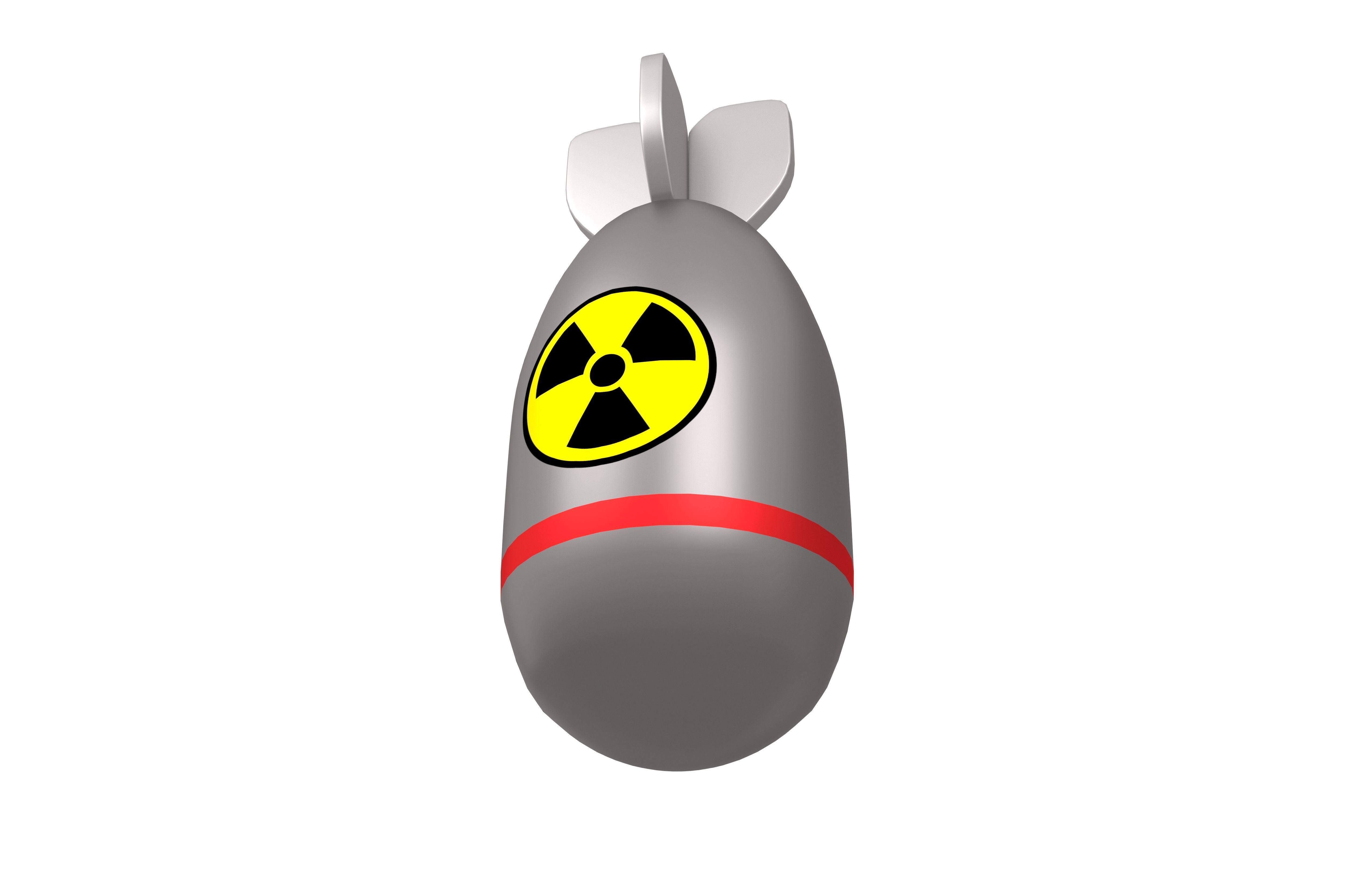 Nuclear Bomb v1 005 Low-poly 3D model_3
