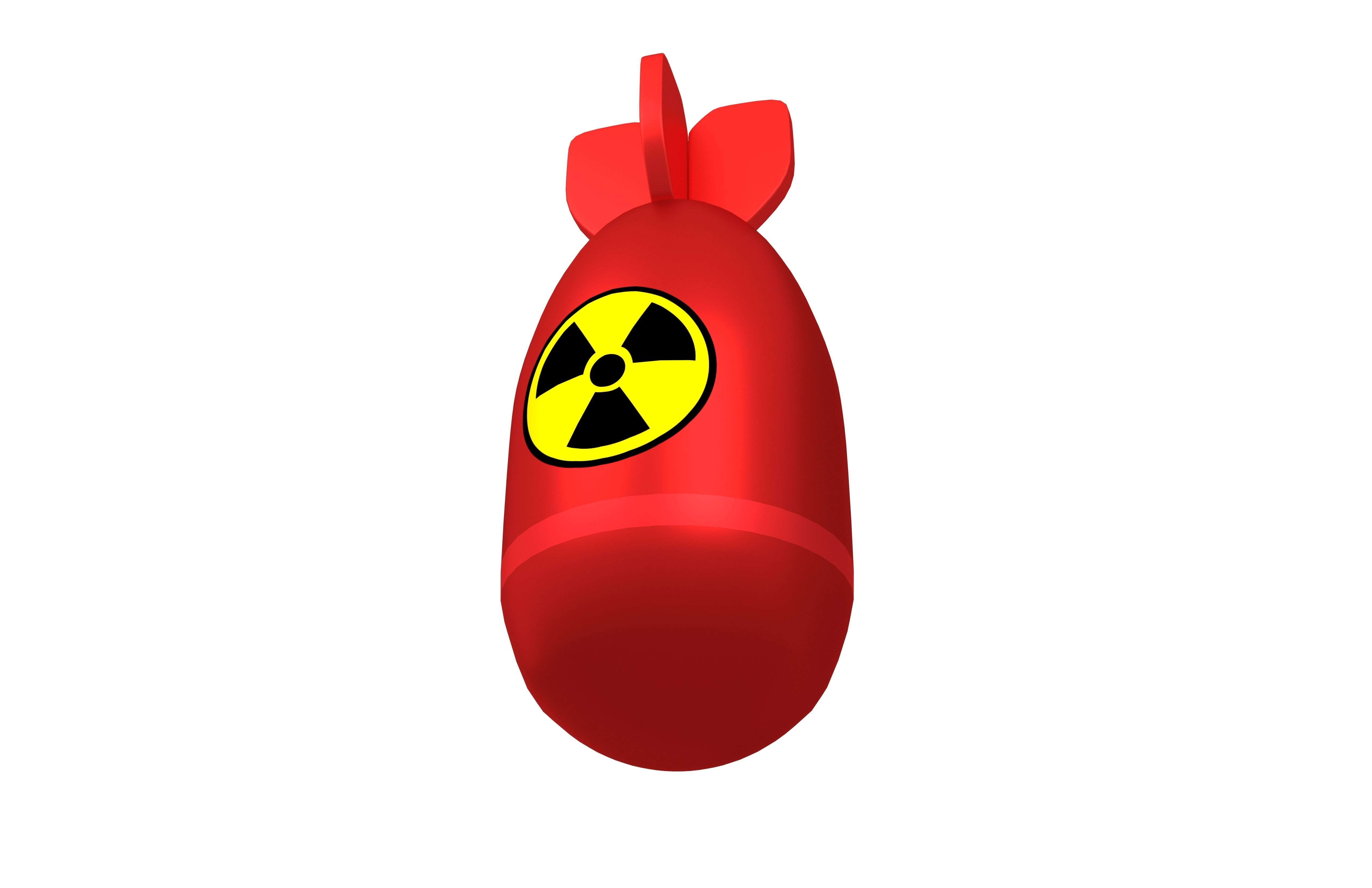 Nuclear Bomb v1 006 Low-poly 3D model_3