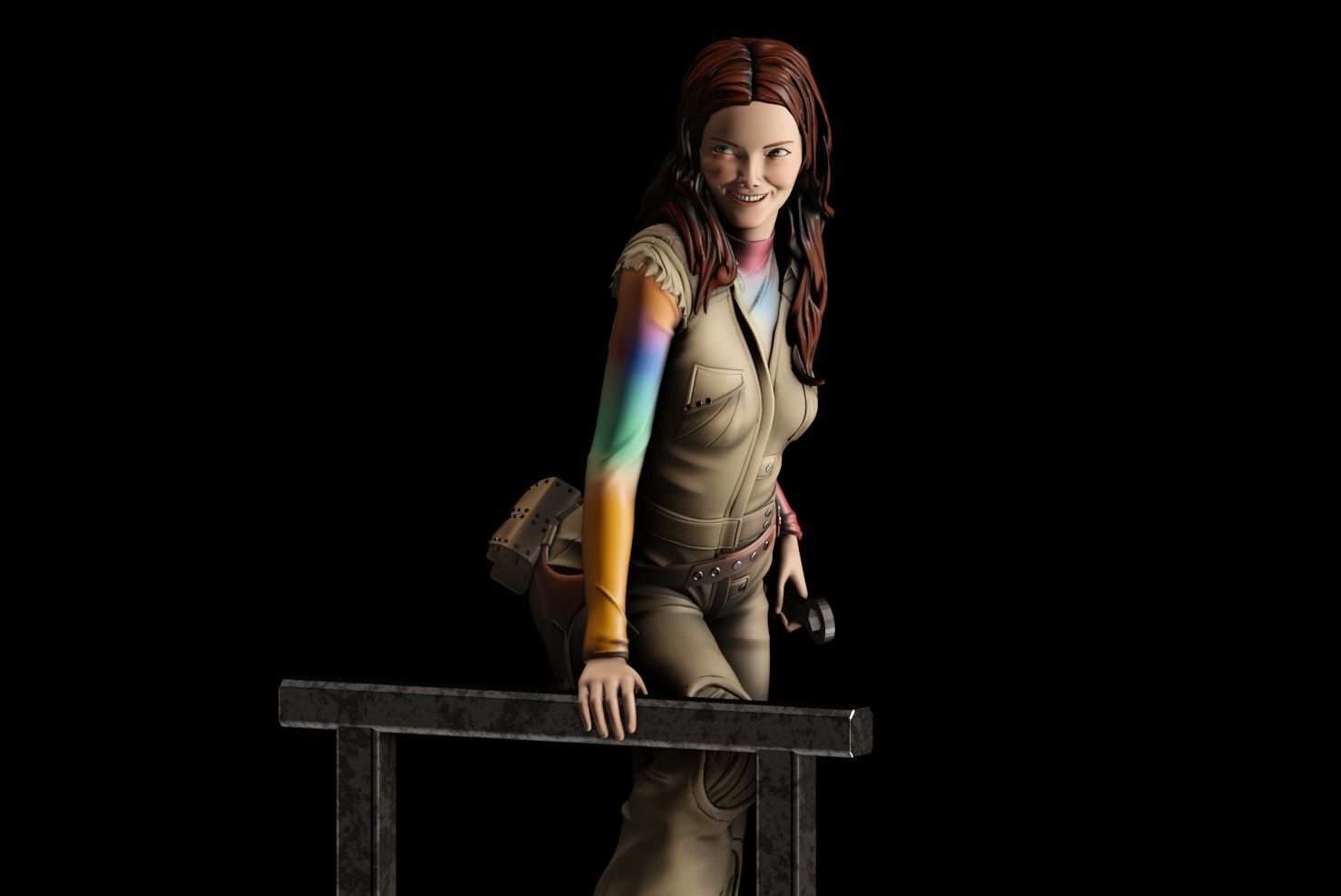 Kaywinnet Lee Kaylee Frye - 1to10 statue STL file NSFW 3D print model_13