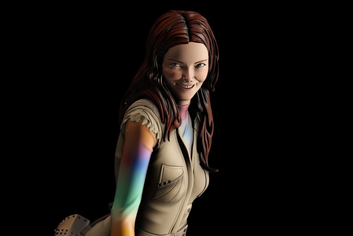 Kaywinnet Lee Kaylee Frye - 1to10 statue STL file NSFW 3D print model_16
