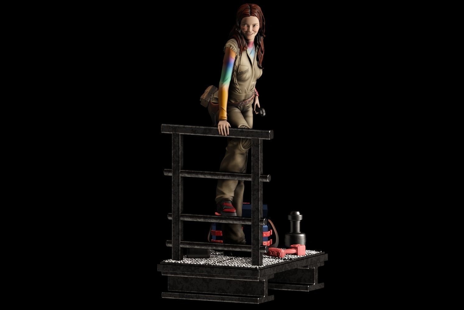 Kaywinnet Lee Kaylee Frye - 1to10 statue STL file NSFW 3D print model_3