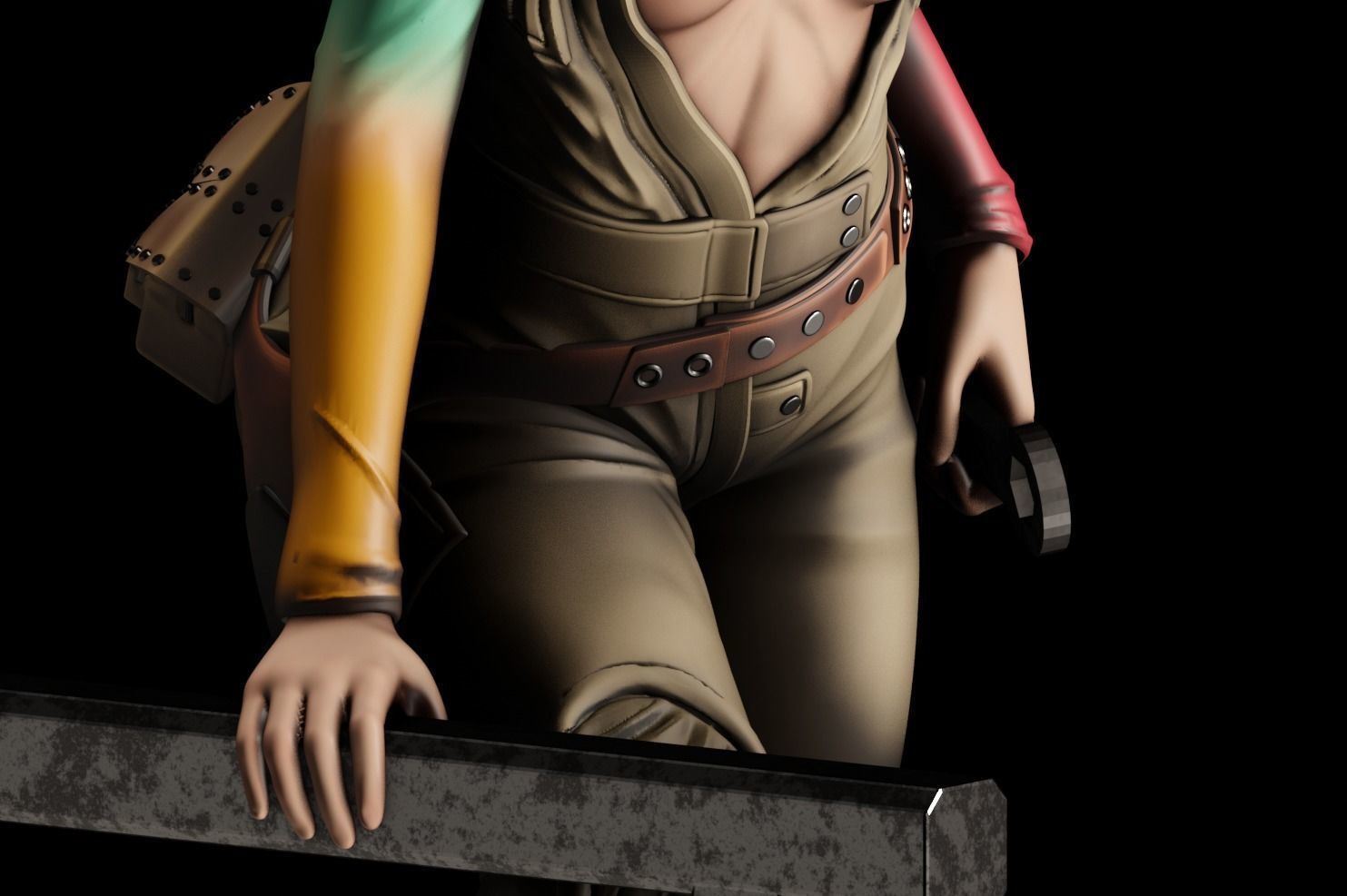 Kaywinnet Lee Kaylee Frye - 1to10 statue STL file NSFW 3D print model_25