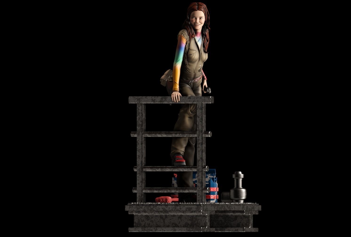 Kaywinnet Lee Kaylee Frye - 1to10 statue STL file NSFW 3D print model_2