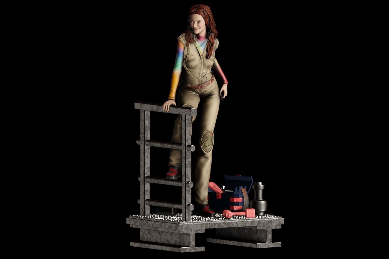 Kaywinnet Lee Kaylee Frye - 1to10 statue STL file NSFW 3D print model_4