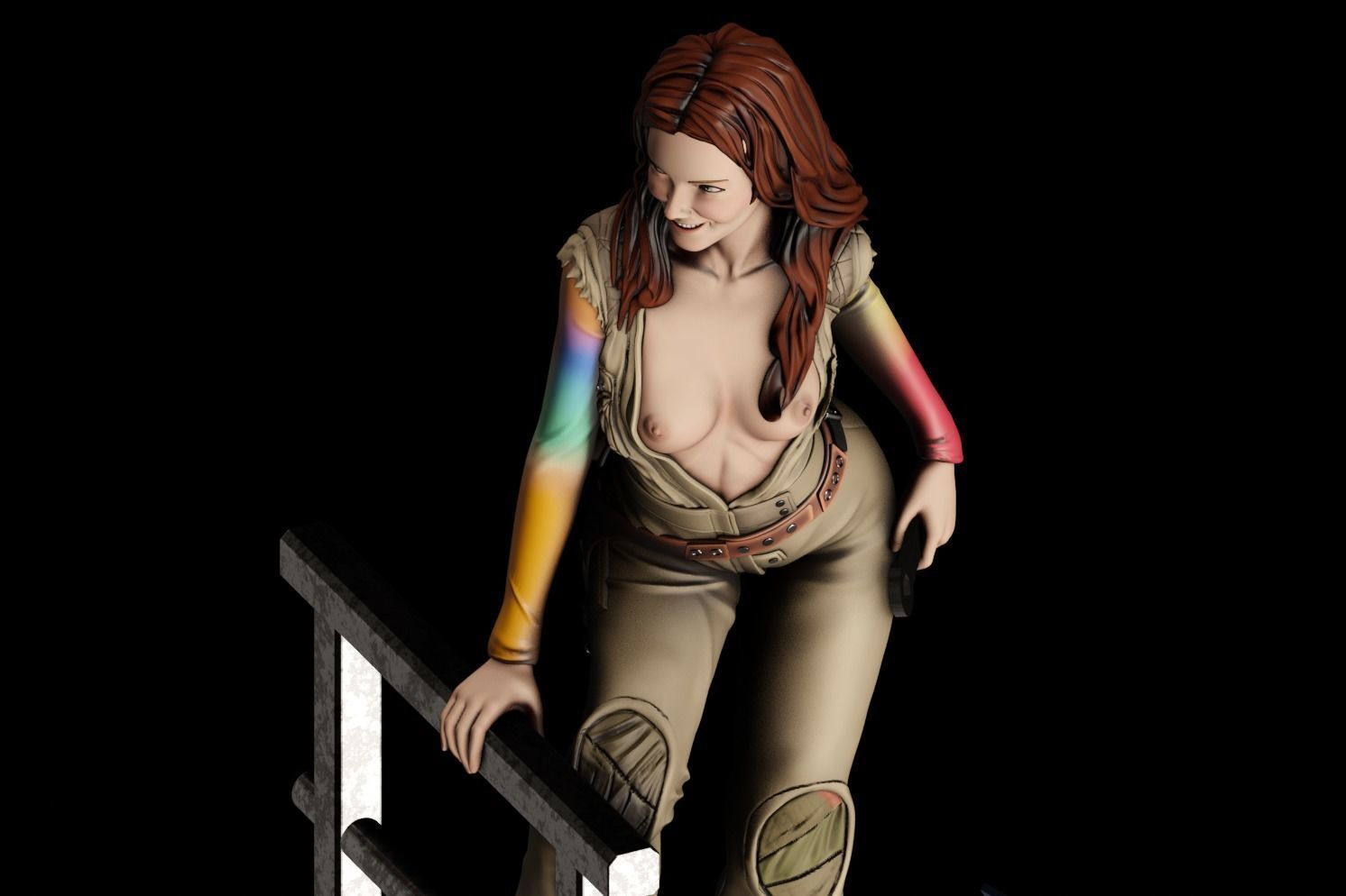 Kaywinnet Lee Kaylee Frye - 1to10 statue STL file NSFW 3D print model_21