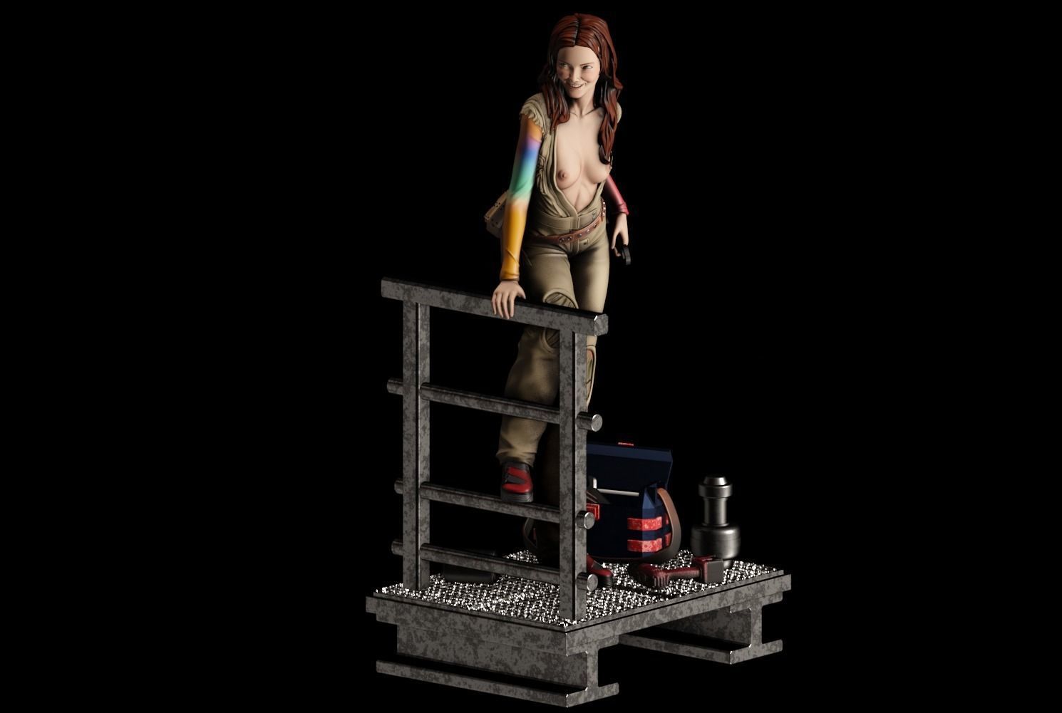 Kaywinnet Lee Kaylee Frye - 1to10 statue STL file NSFW 3D print model_17